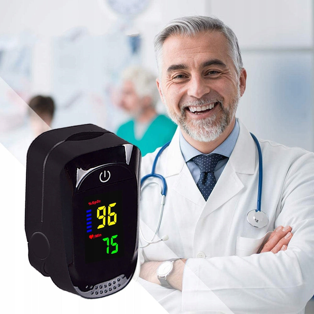 PULSE OXIMETER FINGER PULSE MONITOR SATURATION HEART RATE MEASURING DEVICE Packaging status original