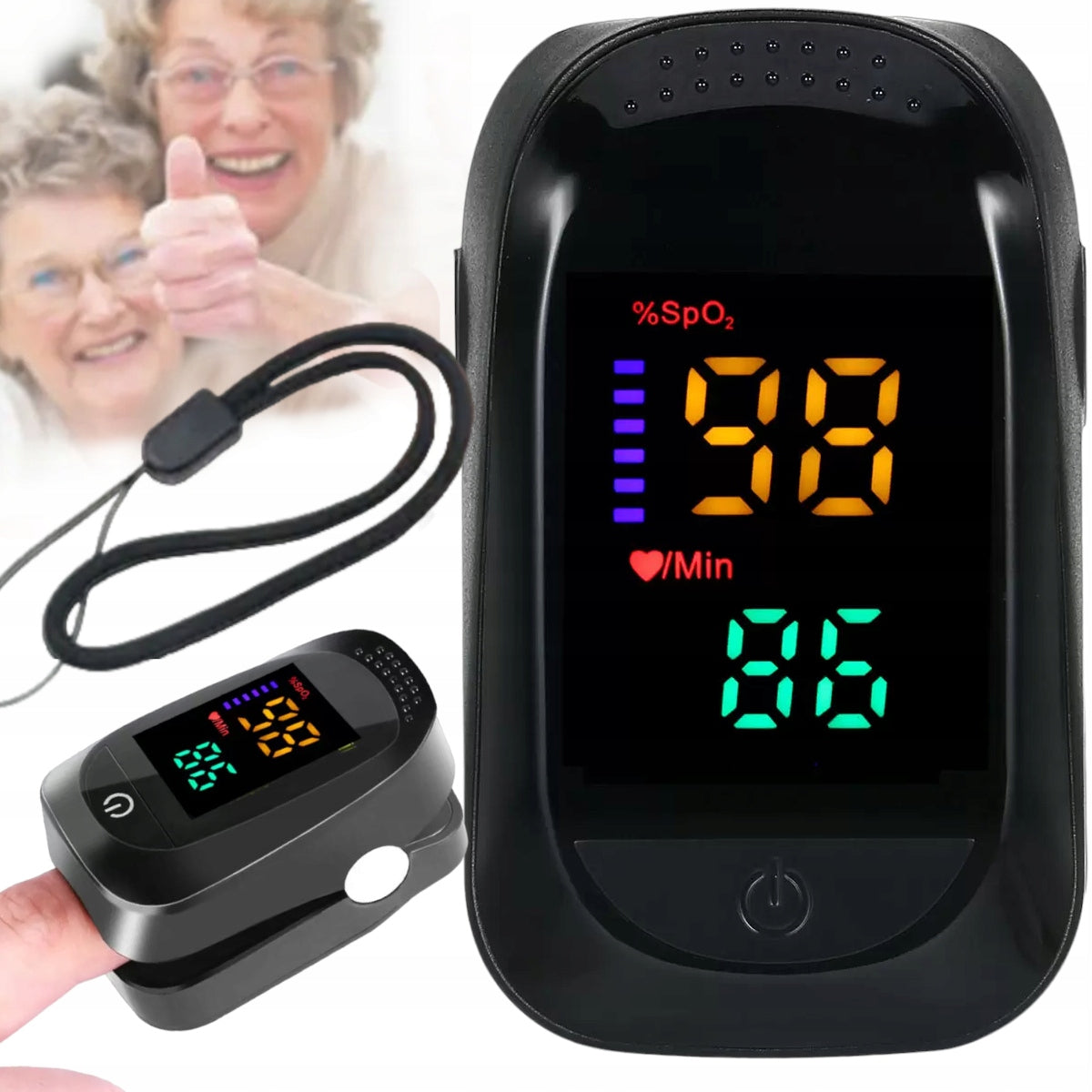 PULSE OXIMETER FINGER PULSE MONITOR SATURATION HEART RATE MEASURING DEVICE