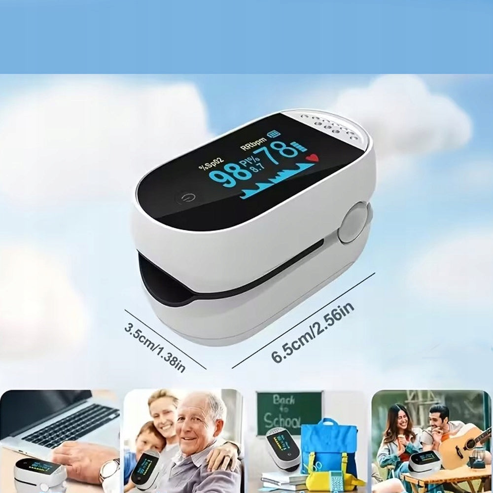 PULSE OXIMETER FOR MEASURING OXYGEN SATURATION, CHILDREN, ADULTS, THE ELDERLY Packaging status original