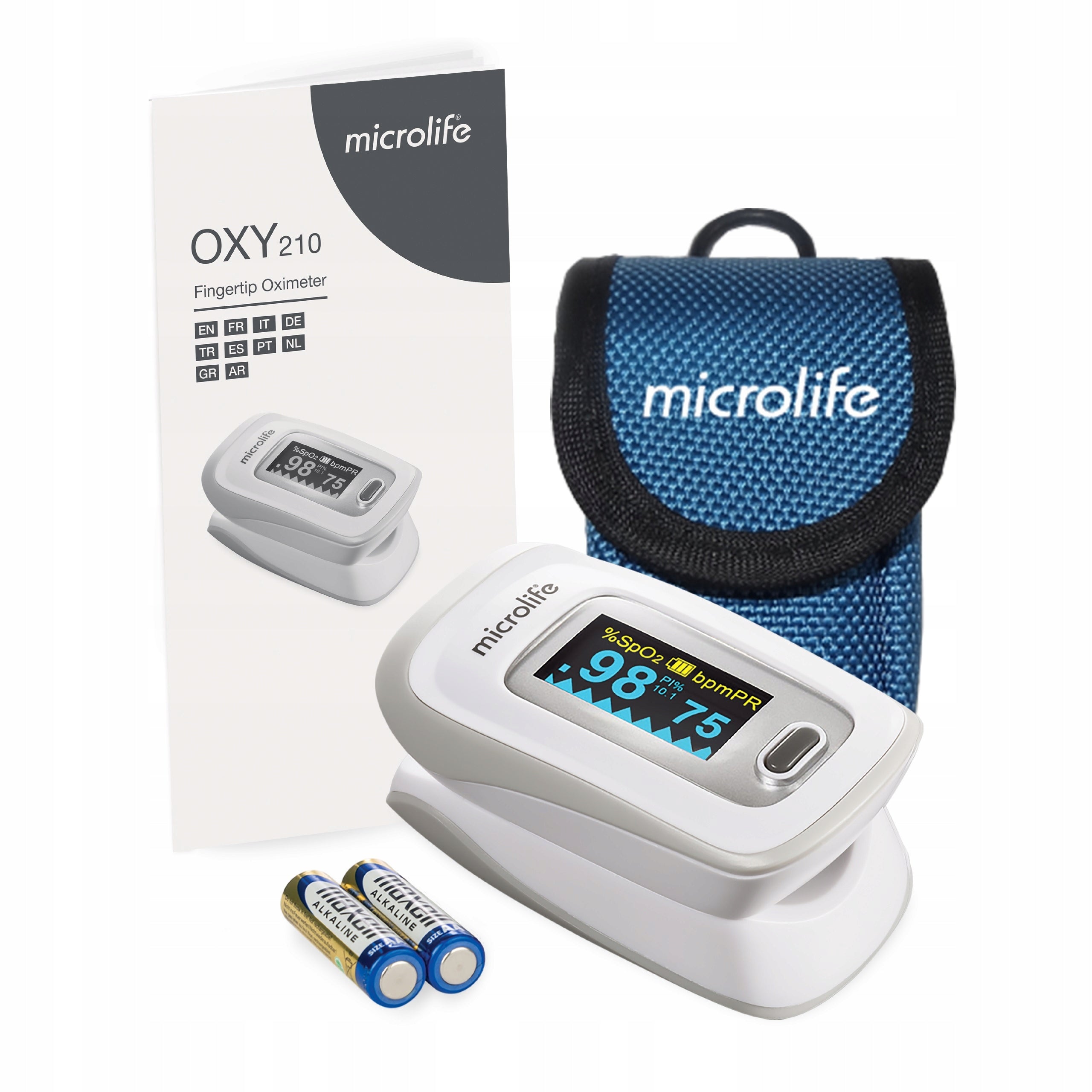 PULSE OXIMETER MICROLIFE OXY FINGER PULSE MONITOR SATURATION BLOOD OXYGENATION Manufacturer code OXY 210 SN 2024 - 300 - 5002818