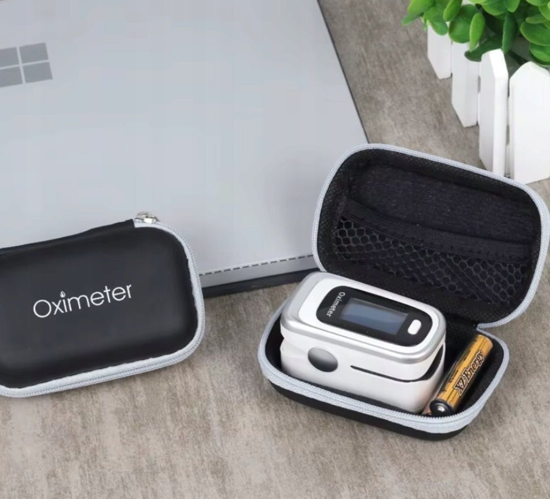 PULSE OXIMETER + PROTECTIVE BOX FINGER HEART RATE MONITOR SATURATION HEART RATE Manufacturer of a medical device brak informacji