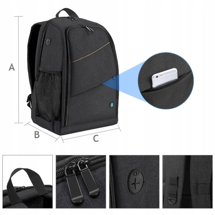 PULUZ Backpack for Photo Accessories Black Manufacturer code PU5011