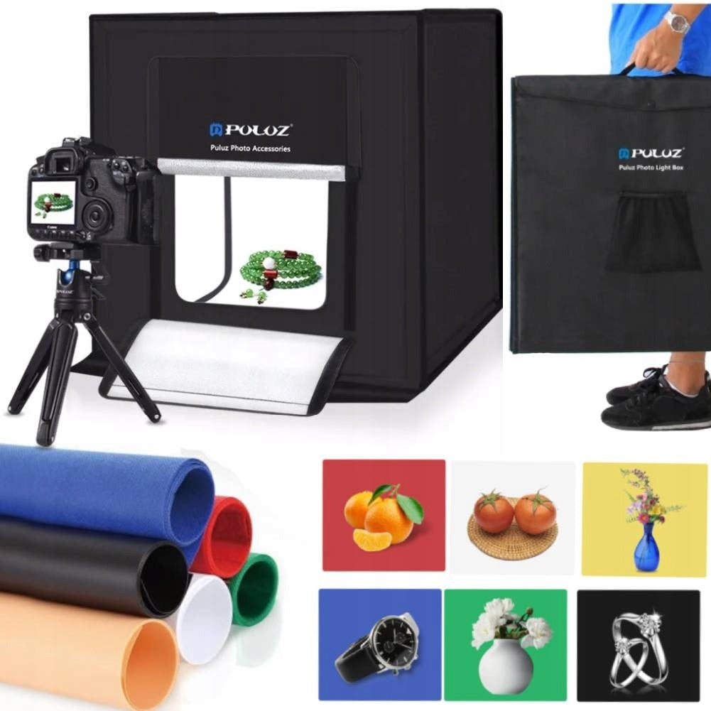 PULUZ SHADOWLESS TENT 60CM LED 5500K 60W FOR PRODUCT PHOTOGRAPHY PU506