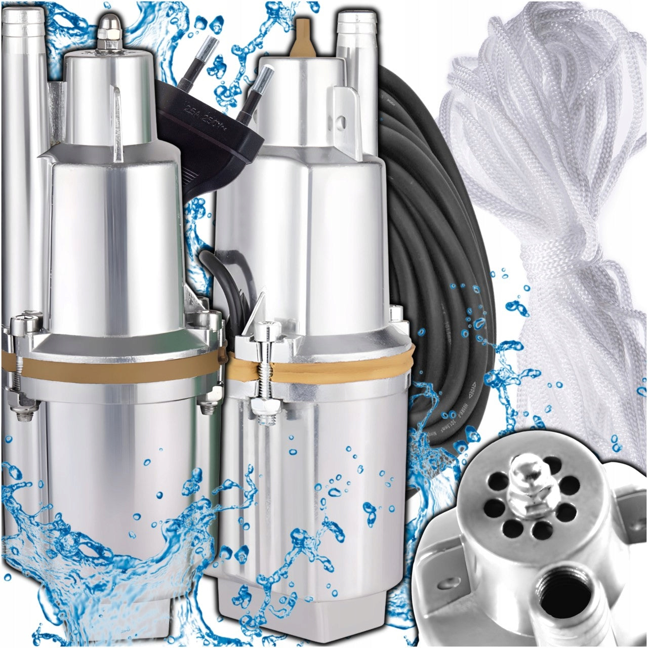 PUMP FOR CLEAN AND DIRTY WATER STRONG SUBMERSIBLE RUSSIAN DIVER 600W *