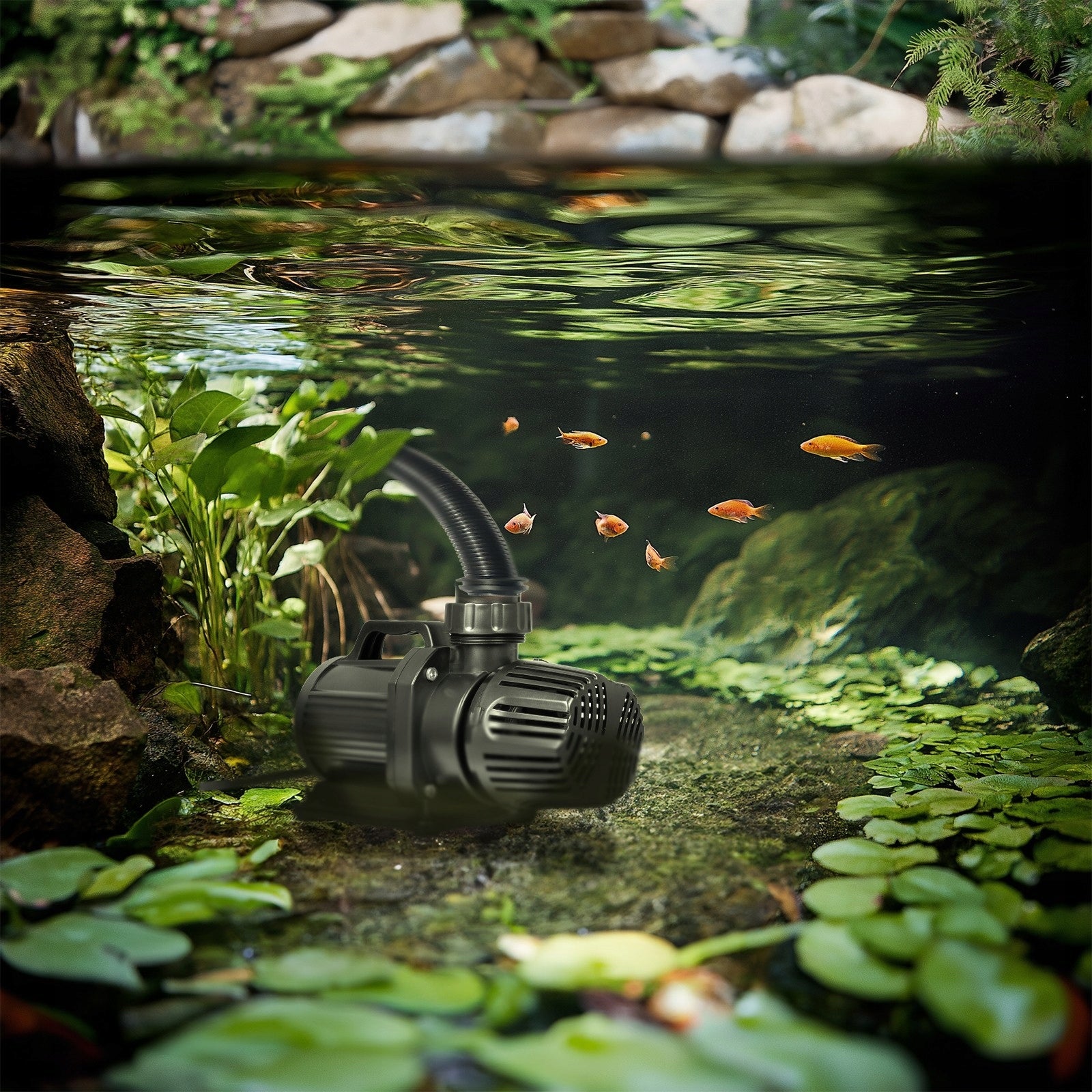 PUMP FOR LARGE POND FOUNTAIN WATERFALL 15000L/H WATER COLUMN 7M Power 125 W
