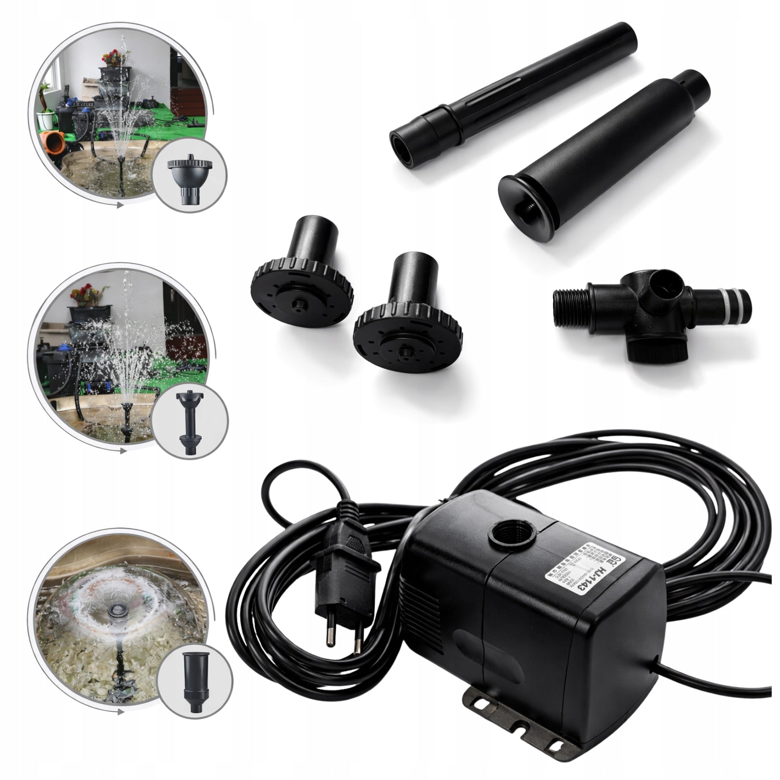 PUMP FOR POND AQUARIUM DEKO1000L/H FOUNTAIN 3 NOZZLES 22W CASCADE Manufacturer Deko