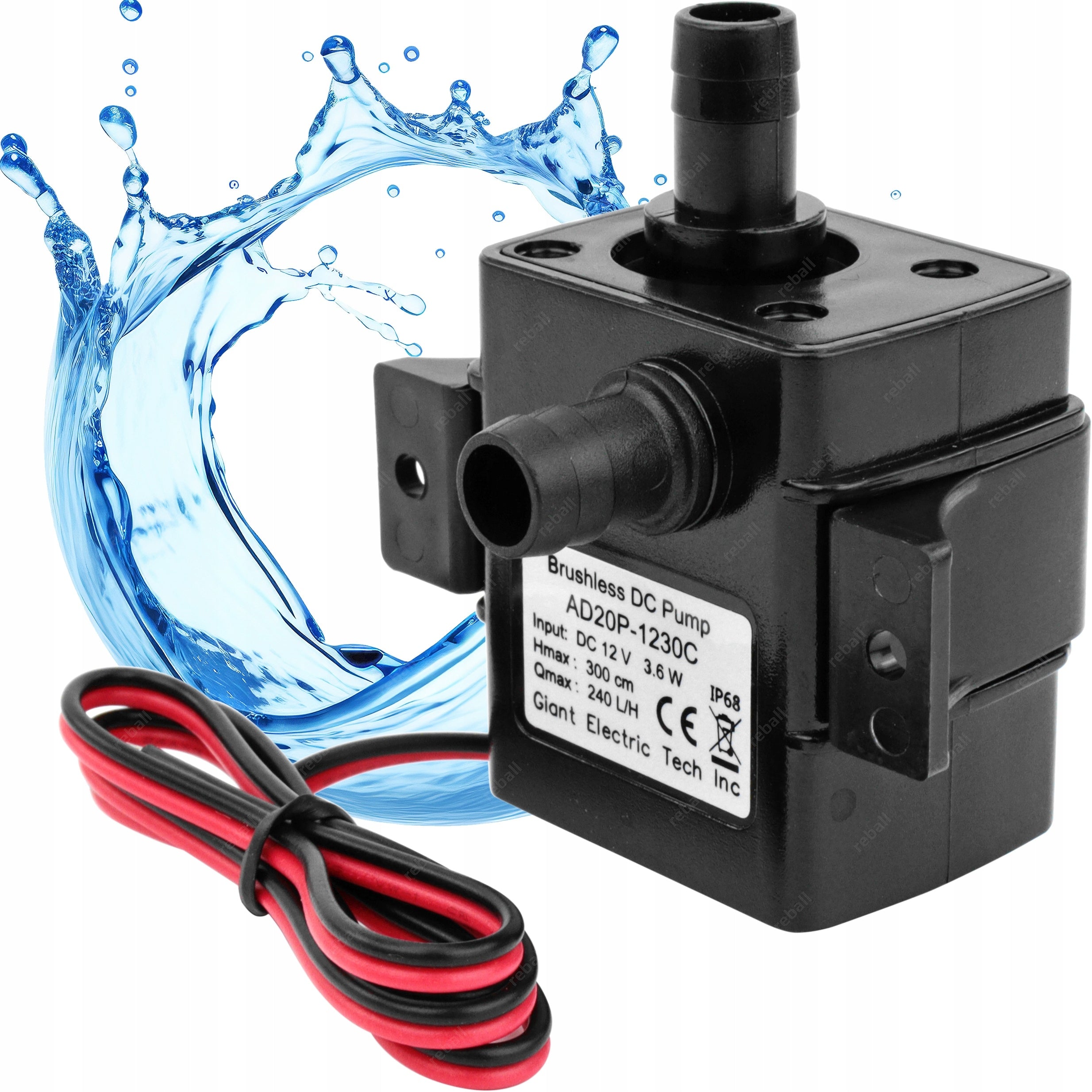PUMP WATER PUMP CIRCULATING WATER CASCADE POND WATER IRRIGATION - 12V 3,6W