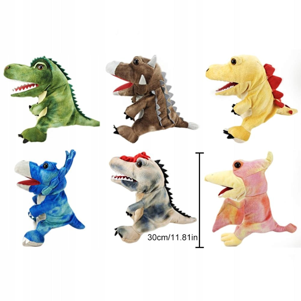 PUPPET HAND PUPPET DINOSAUR 11.8" TYRANNOS GIFT PUPPETS YELLOW Brand no brand