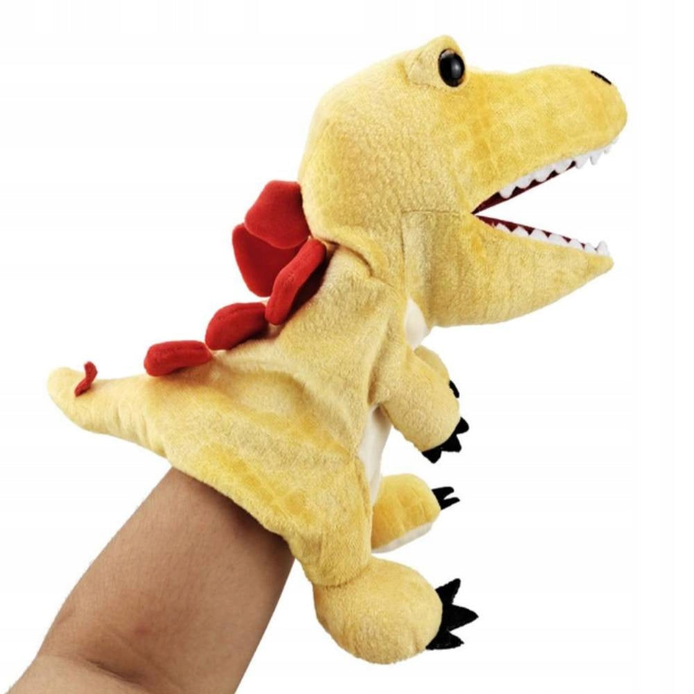 PUPPET HAND PUPPET DINOSAUR 11.8" TYRANNOS GIFT PUPPETS YELLOW