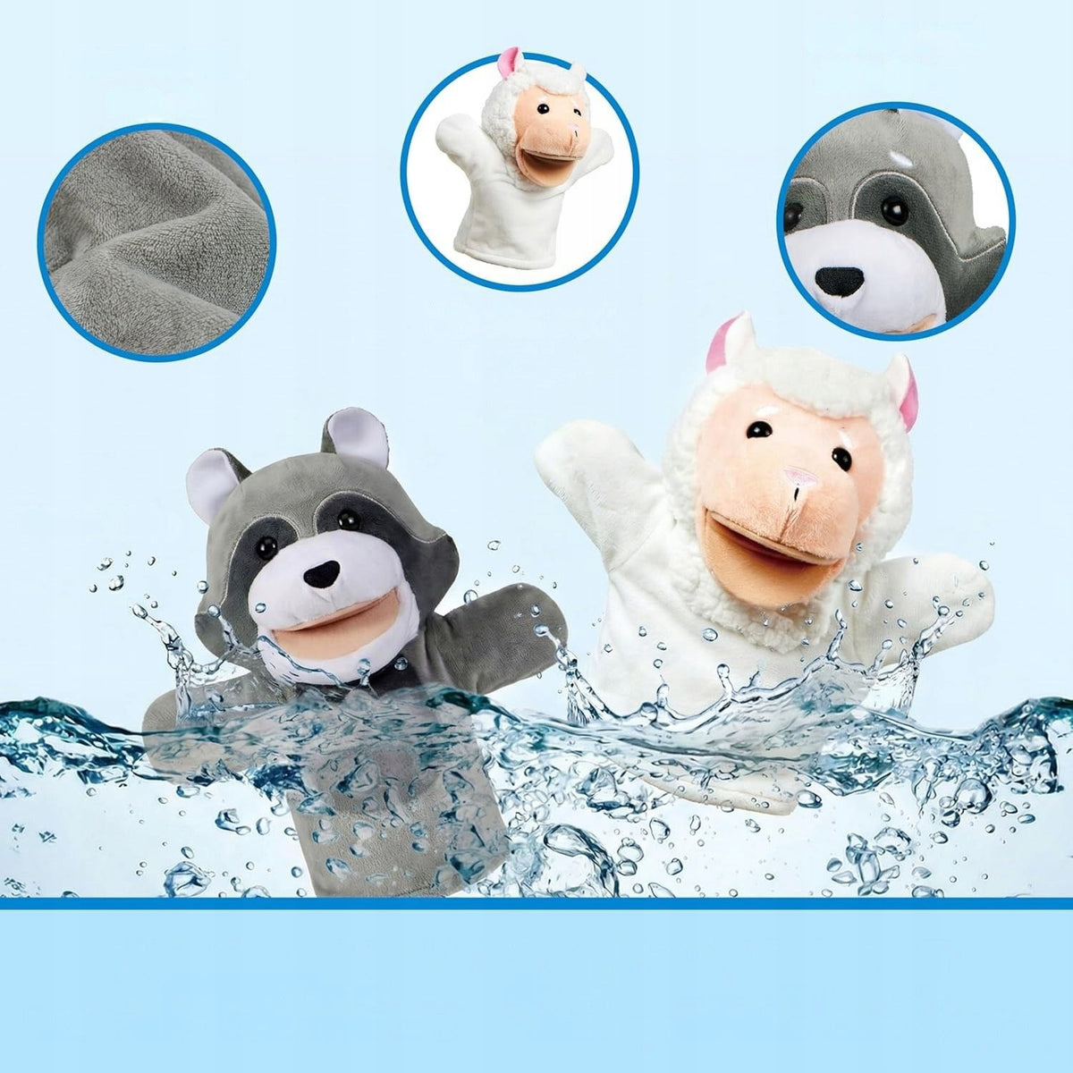 PUPPETS ANIMALS FOR CHILDREN 6 PIECES PLUSH DOLLS FOR THEATER Brand no brand