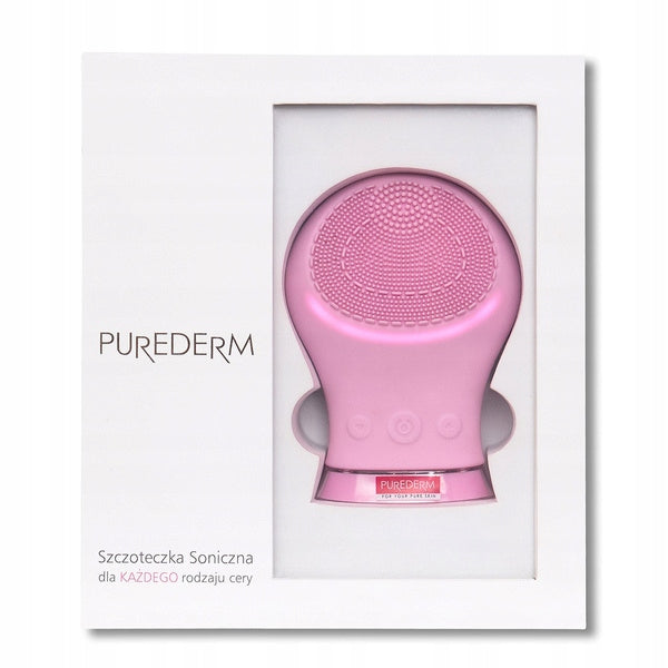 PUREDERM Sonic Silicone Facial Cleansing Brush Pink Grand