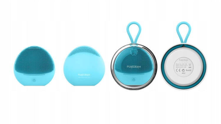 PUREDERM Sonic Silicone Facial Cleansing Brush Turquoise Medical device no