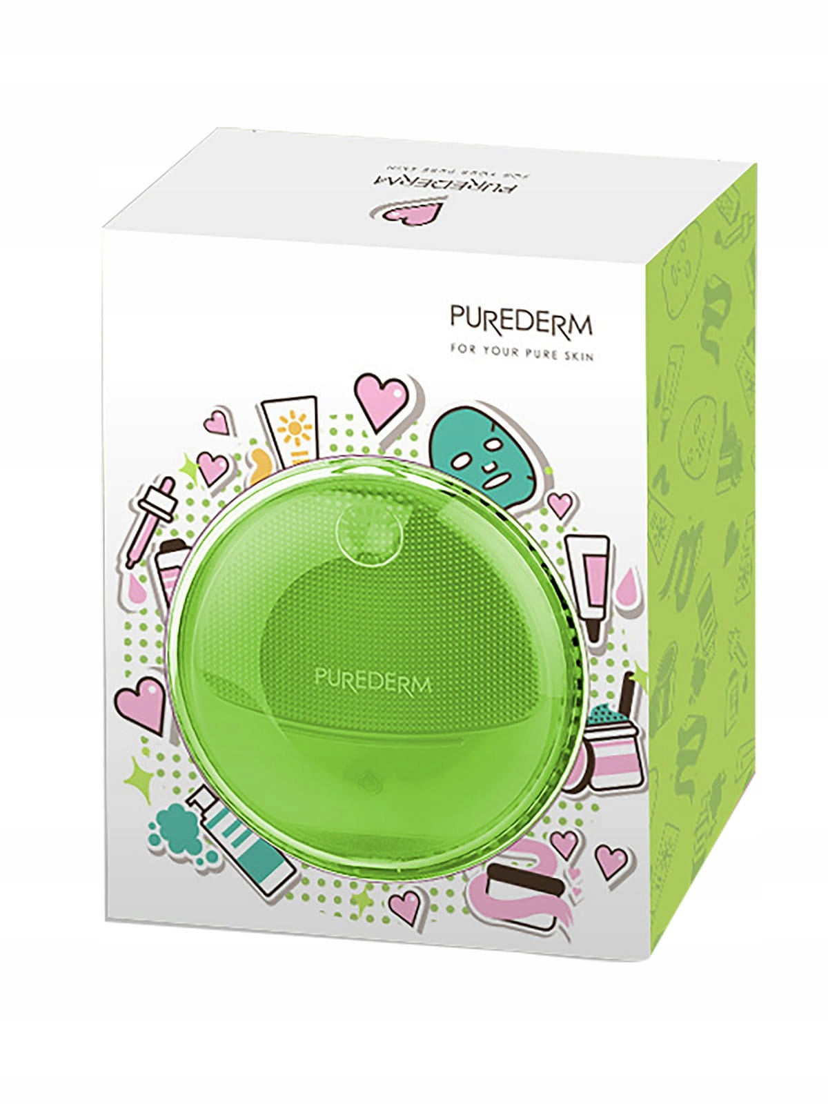 PUREDERM silicone sonic toothbrush GREEN