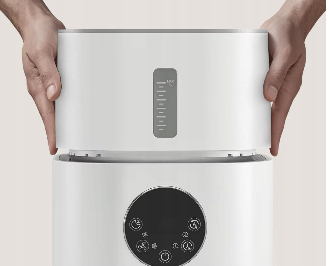 PURIFIER HUMIDIFIER 2IN1 HEPA FILTER POWERFUL EFFICIENT Maximum efficiency 150 m³/h