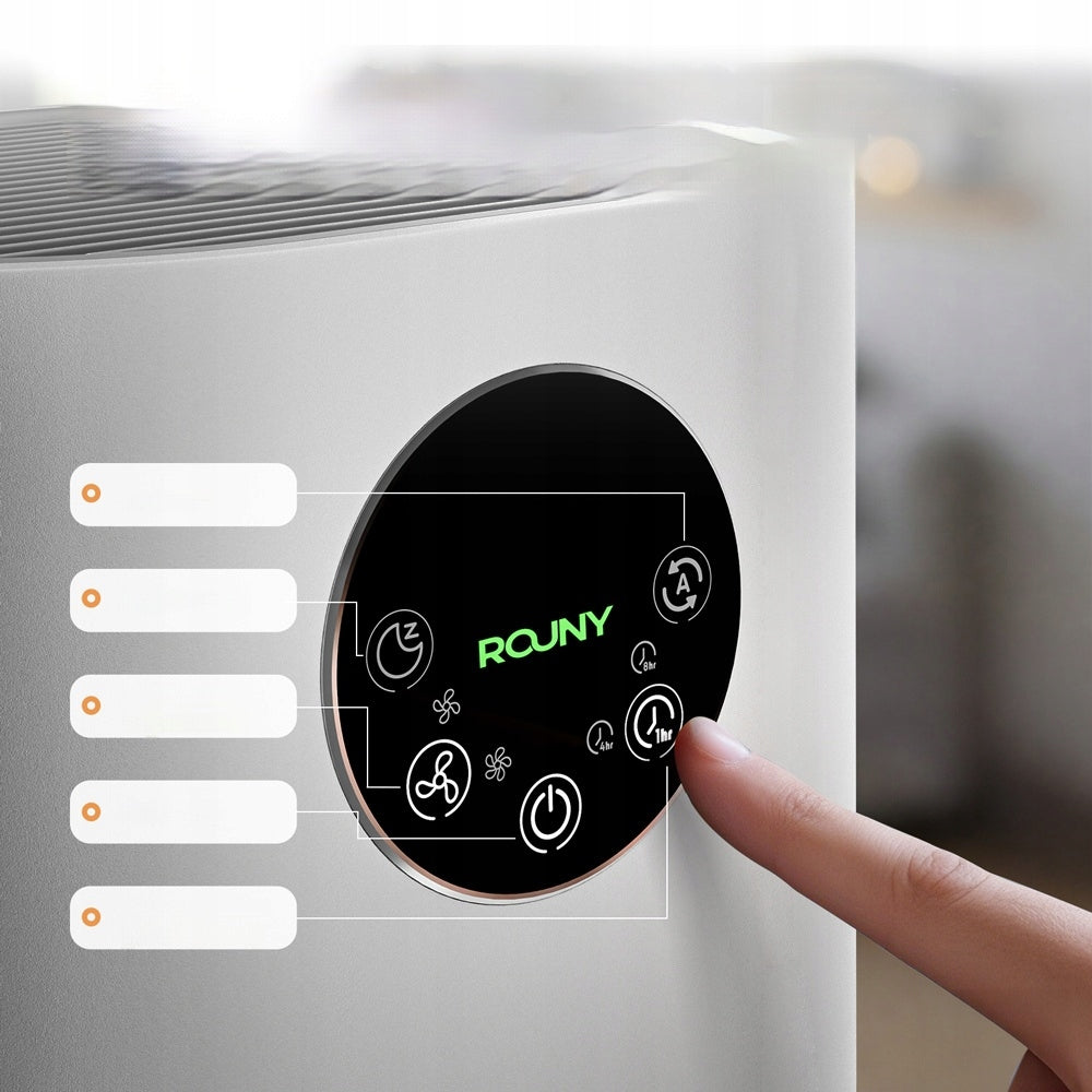 PURIFIER HUMIDIFIER 2IN1 LED TOUCH SCREEN 4 MODE WITH HEPA FILTER Filters HEPA