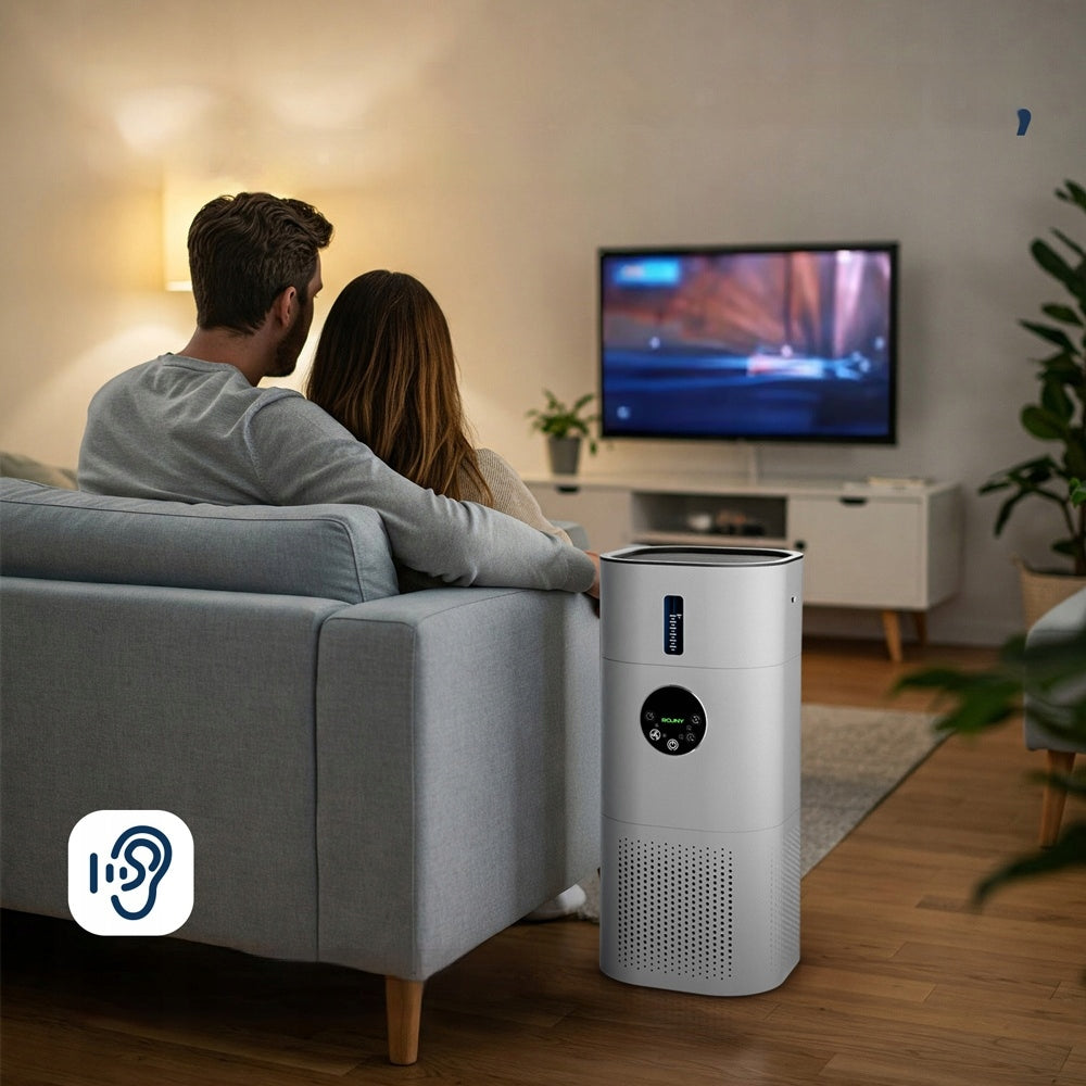 PURIFIER HUMIDIFIER 2IN1 LED TOUCH SCREEN 4 MODE WITH HEPA FILTER Model AP-T2-White