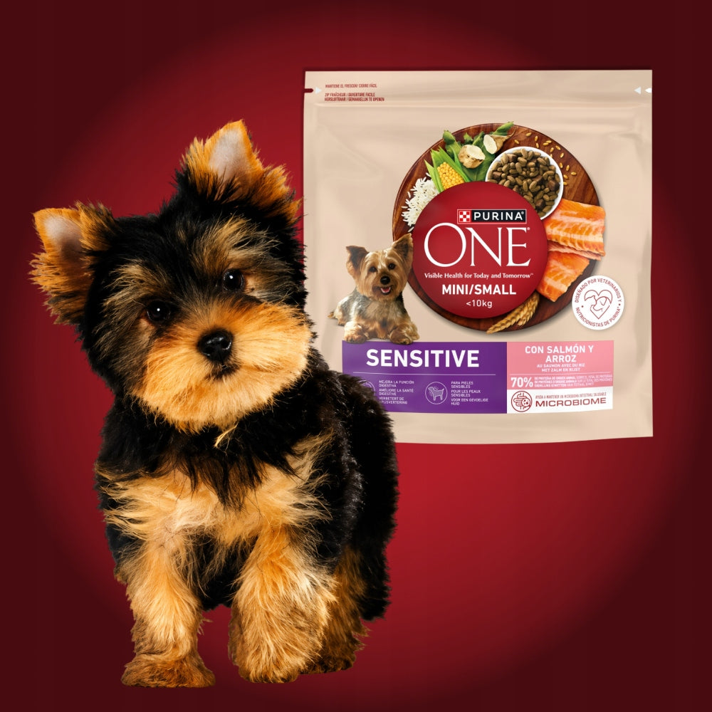PURINA ONE SENSITIVE MINI DOG FOOD - RICH IN SALMON AND RICE, 1,5 KG Manufacturer code 7613034546210