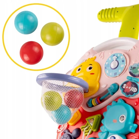 PUSHER 5IN1 BABY WALKER WITH EDUCATIONAL TABLE FUNCTION INTERACTIVE Information regarding product safety and compliance Not suitable for children under a certain age. For use under adult supervision