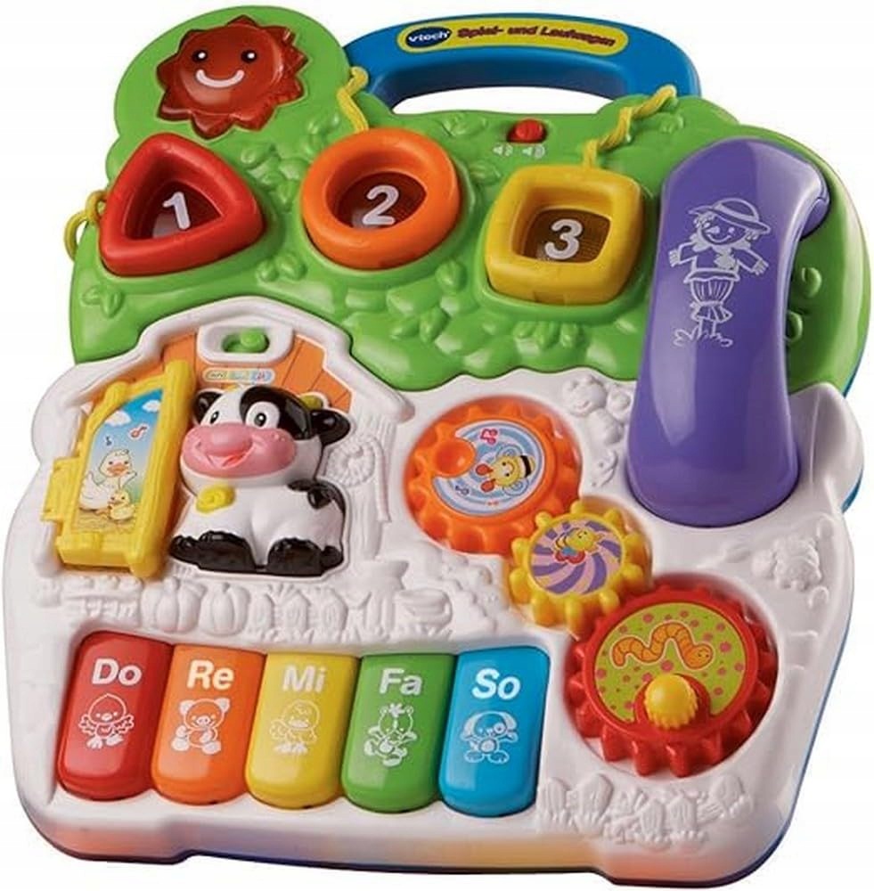 PUSHER STORYTELLER WALKER INTERACTIVE VTECH EDUCATIONAL GERMAN!! Brand VTech