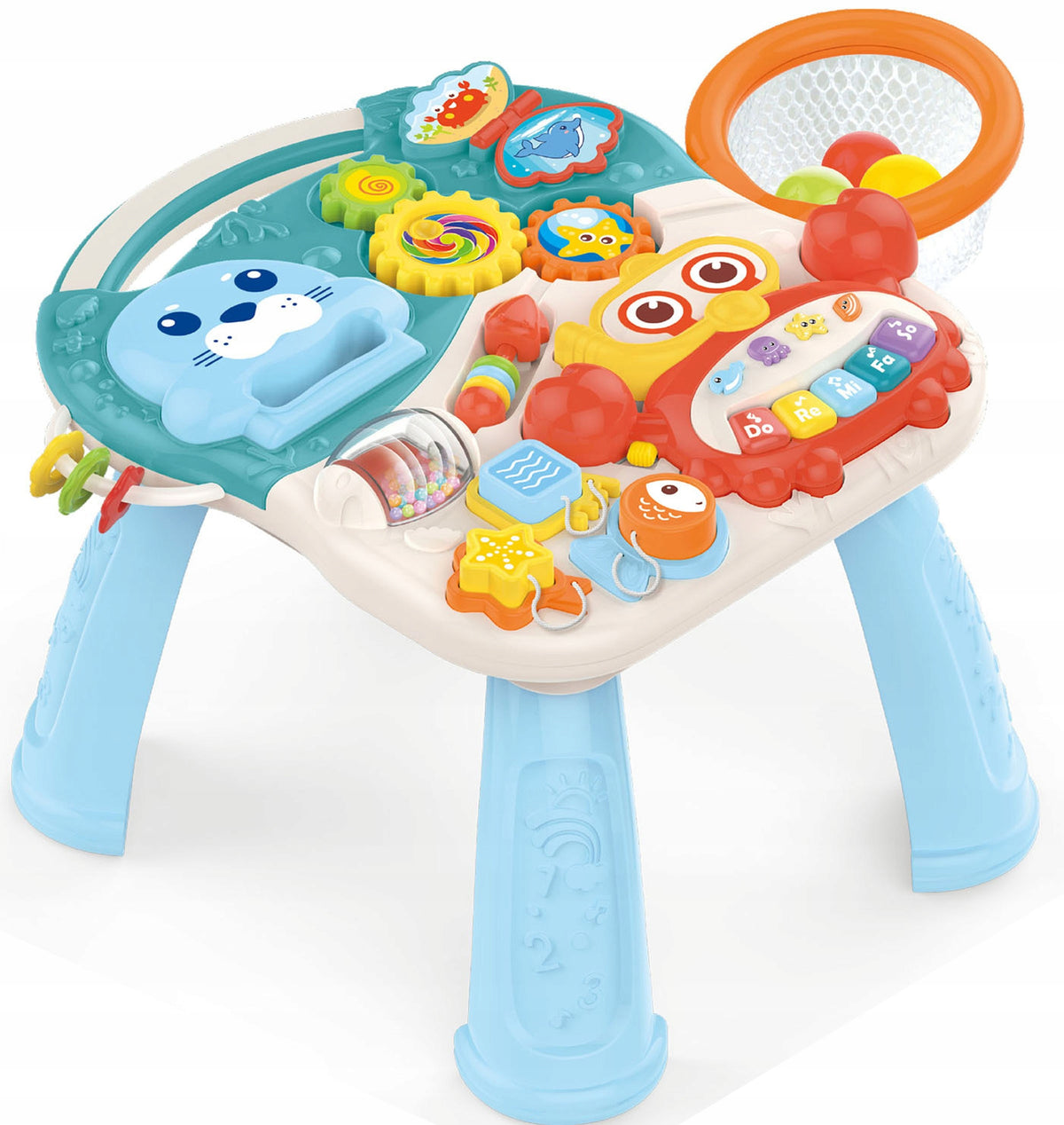 PUSHER WALKER EDUCATIONAL TABLE INTERACTIVE SCOOTER RIDER 4IN1 PIANO Brand Woopie