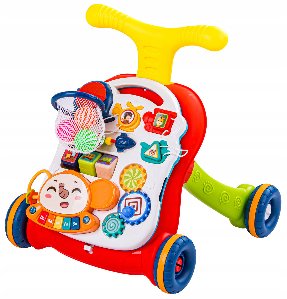 PUSHER WALKER INTERACTIVE EDUCATIONAL TABLE 2IN1 Piano sounds Manufacturer code N6038-RED