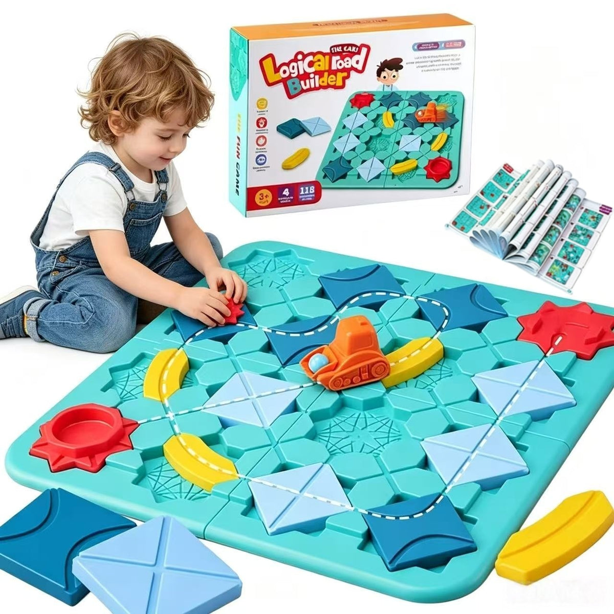 PUZZLE GAME BOARD PUZZLE LABYRINTH BUILDING A WAY FOR GIFT BLOCKS