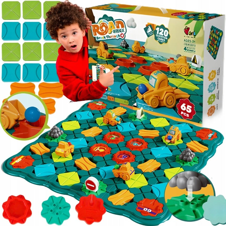 PUZZLE GAME BOARD ROAD MAZE 65 EL BALL TRACK EDUCATIONAL PUZZLE