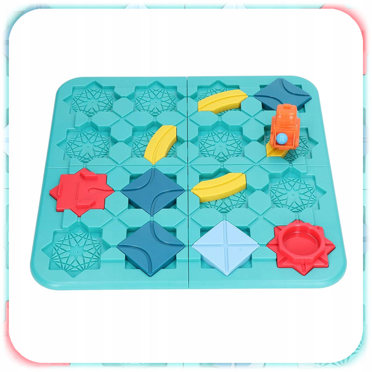 PUZZLE GAME FOR CHILDREN PUZZLE LABYRINTH BUILDING ROAD BLOCKS GIFT Manufacturer code 606-3BTRX