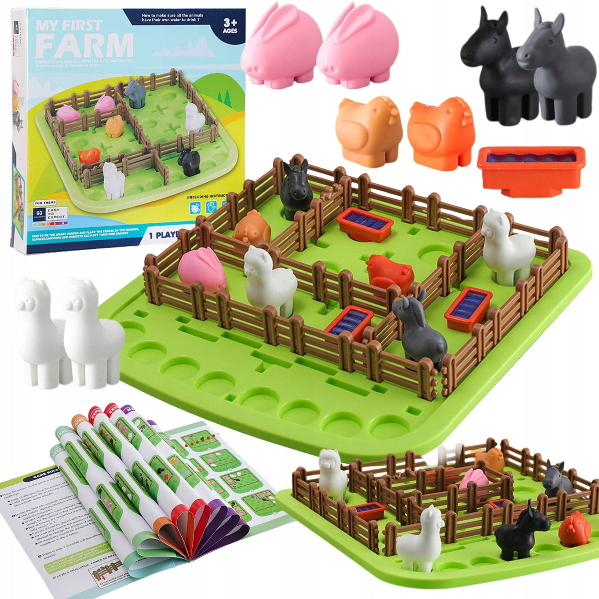 PUZZLE GAME MY FIRST FARM PUZZLE BOARD EDUCATIONAL PUZZLE Manufacturer code Układanka Gospodarstwo Rolne Farma