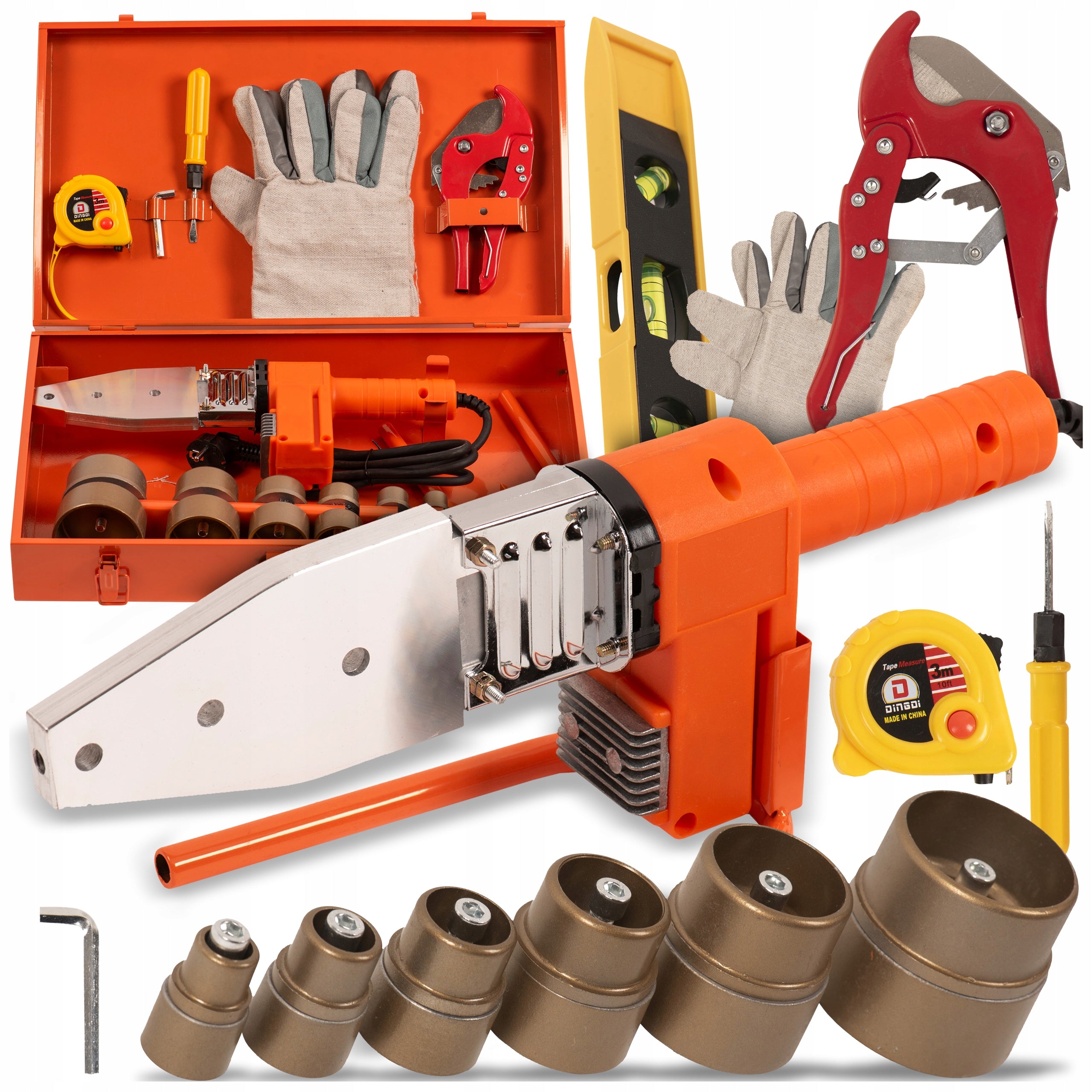 PVC PIPE WELDING MACHINE PP LCD WELDING POLYFUSION MATRIX ACCESSORIES SET