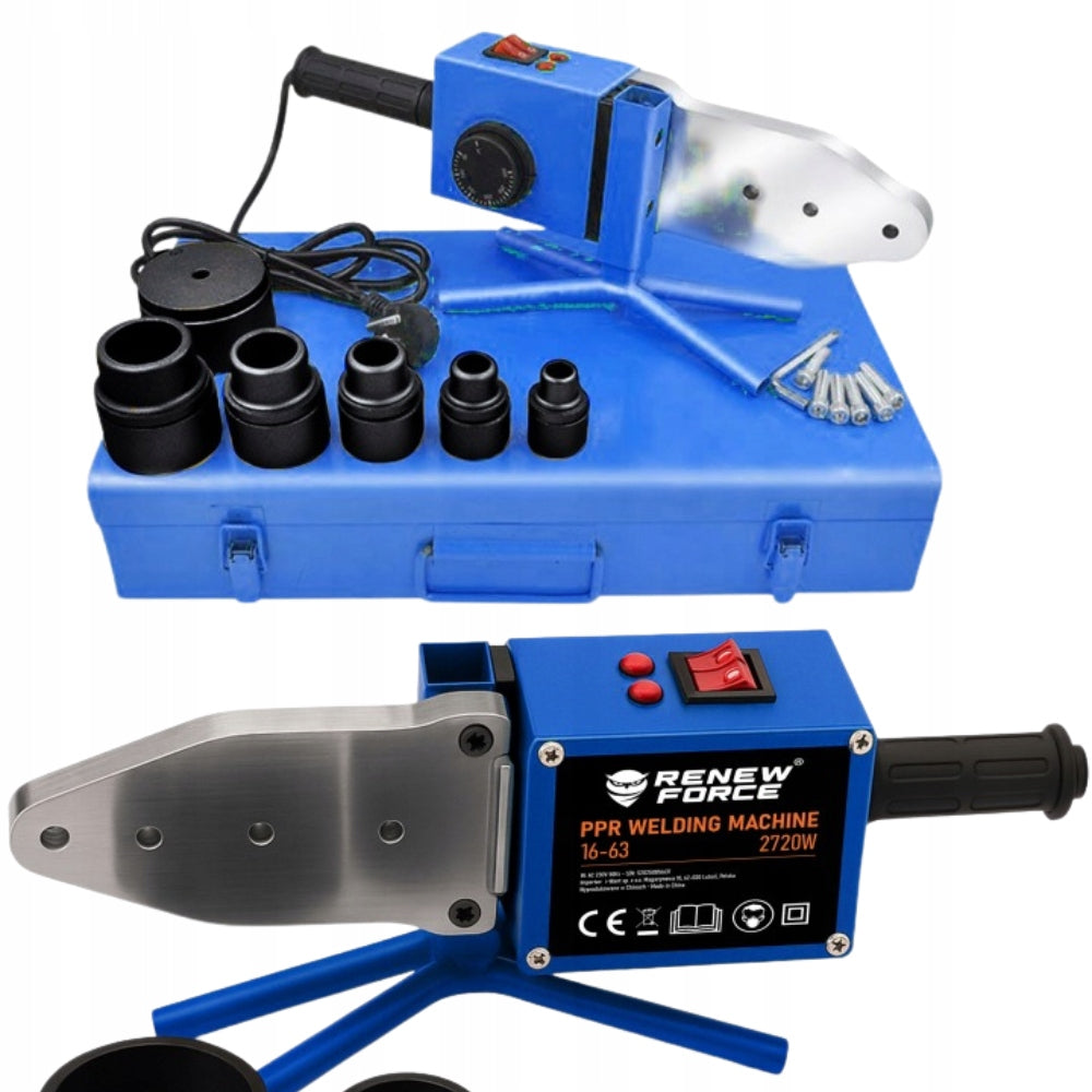 PVC PIPE WELDING MACHINE PP POLYFUSION WELDING + DIES accessories SET