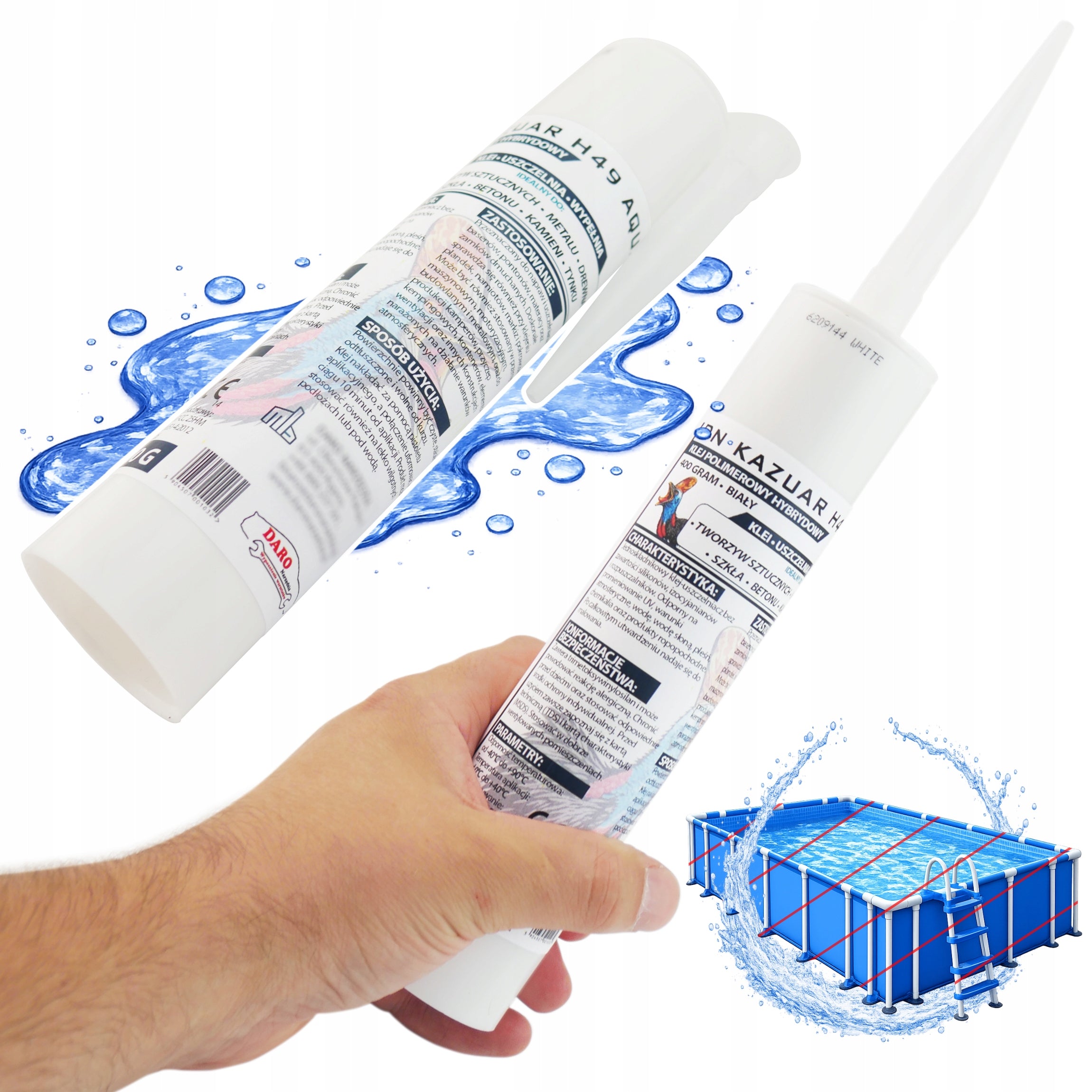 PVC Pool Adhesive 400g Polymer Underwater Inflatable Wheel Mattresses