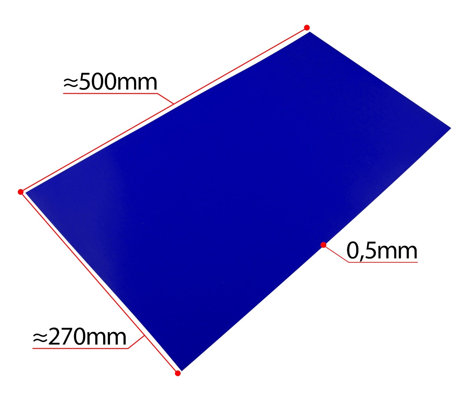 PVC Pool Repair Kit Glue 400g Navy Blue Patch 50x27cm Underwater Packaging status original
