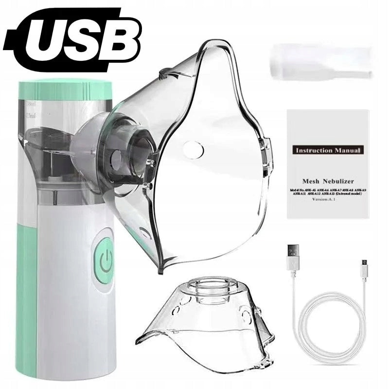 PWQ-rainsss battery nebulizer white with mask for children and adults Medical device no