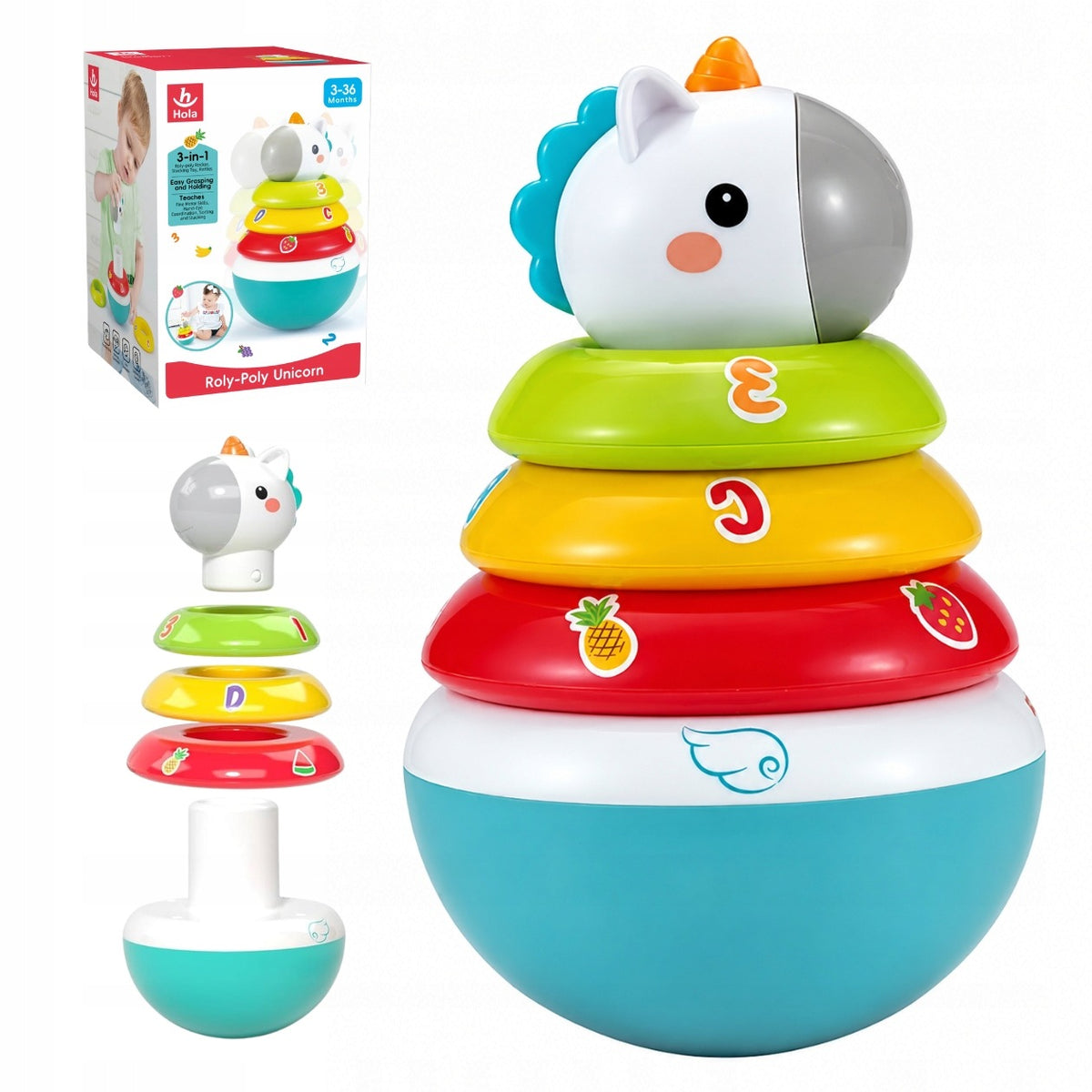 PYRAMID SORTER WAŃKA WSTAŃKA interactive tower rattle Rolli-Polli