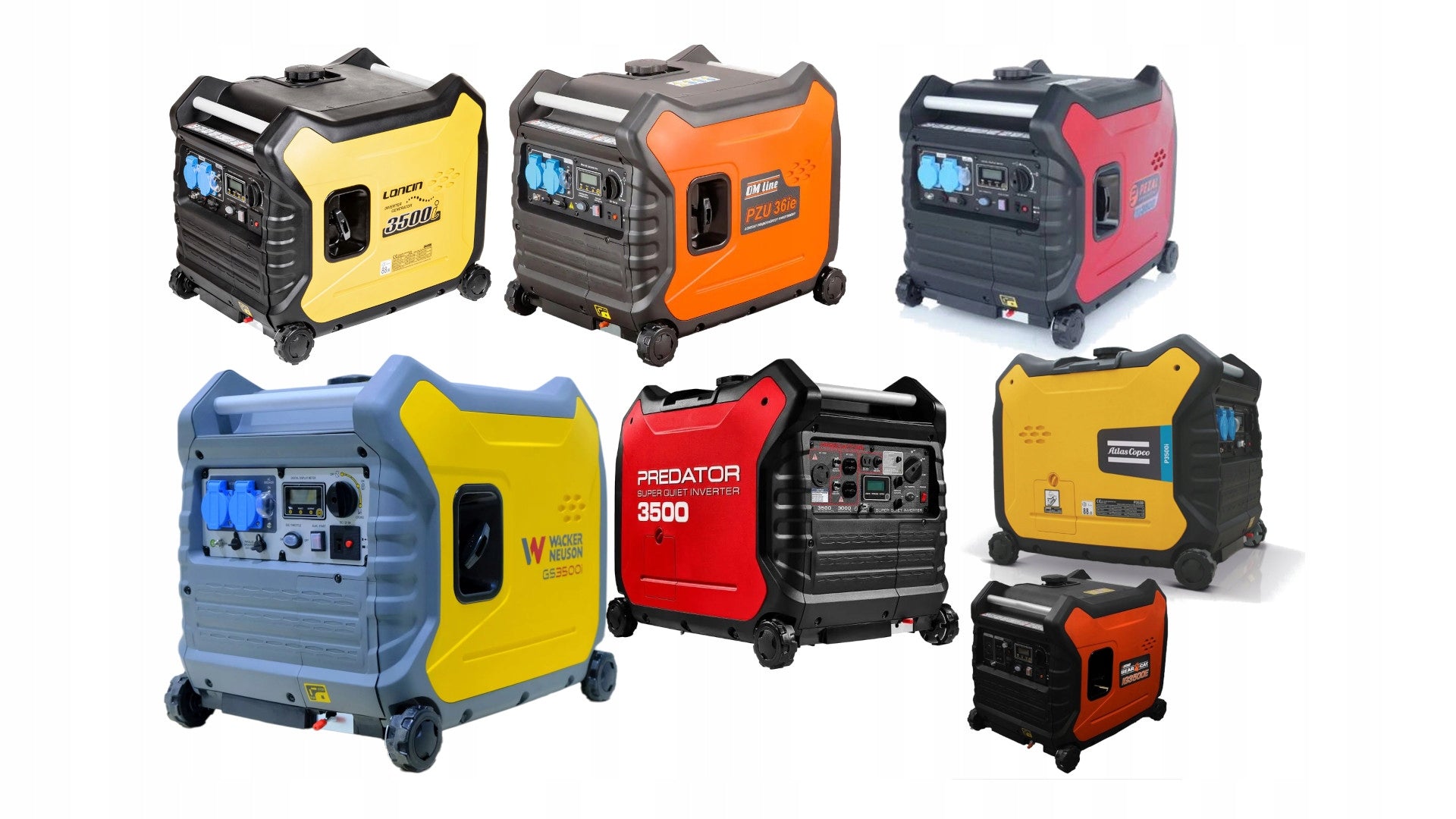 PZU36IE Generator set 3,3kW Inverter, ATLAS COPCO P3500i, CPPG 3i Manufacturer code OO-OTHPZU36ie