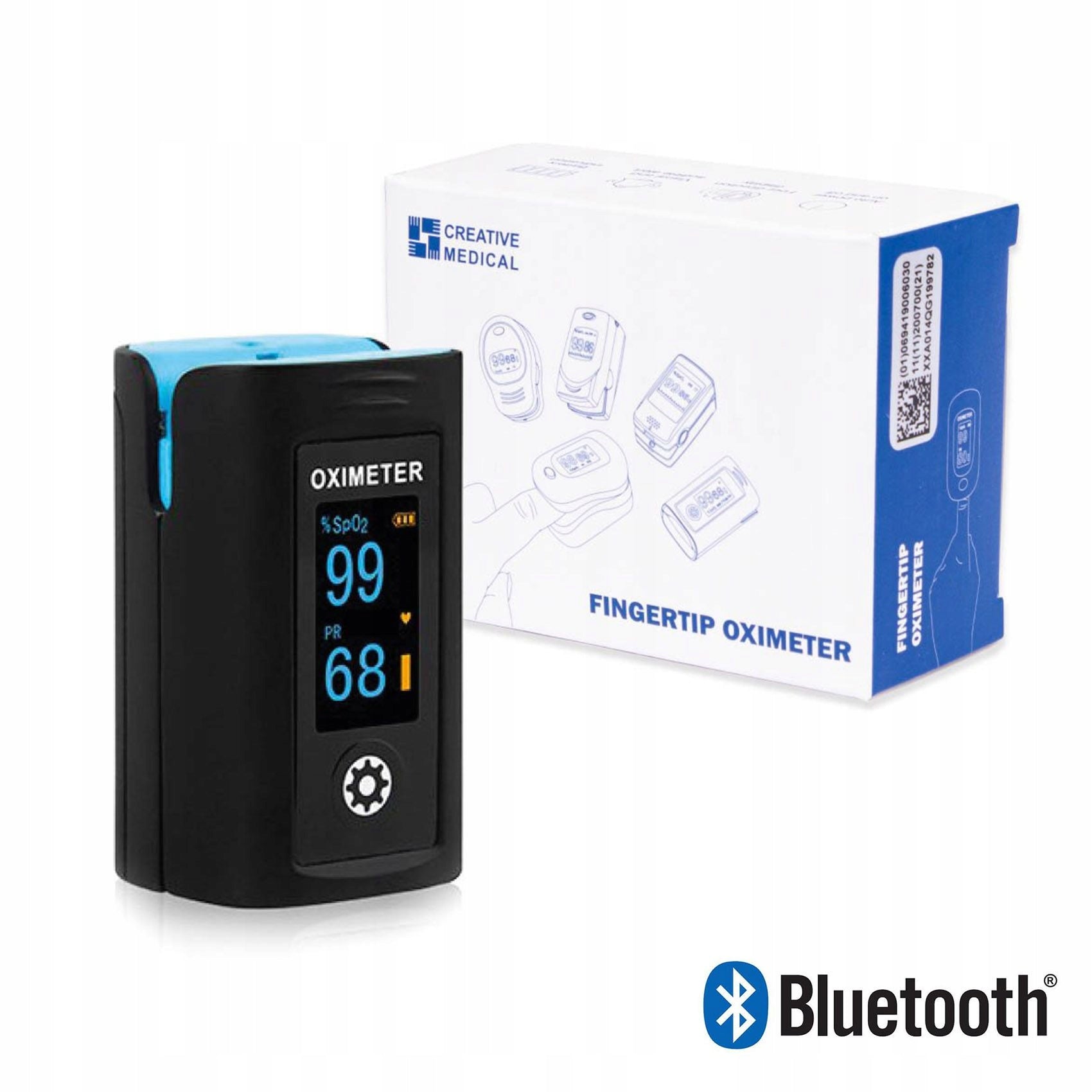 Package of 2 Creative PC60FW Bluetooth Pulse Oximeter Medical device yes