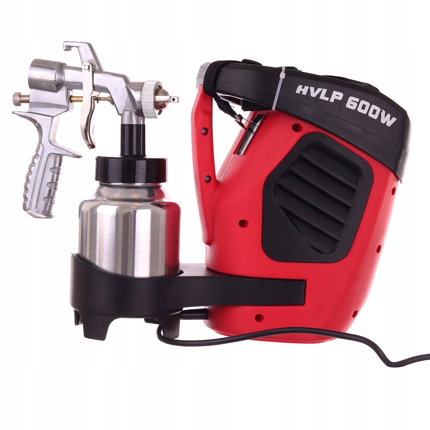 Paint Spray Gun HVLP 600W Painting Furniture Wall 3 Nozzles 1,5 1,8 2,5 Packaging status original