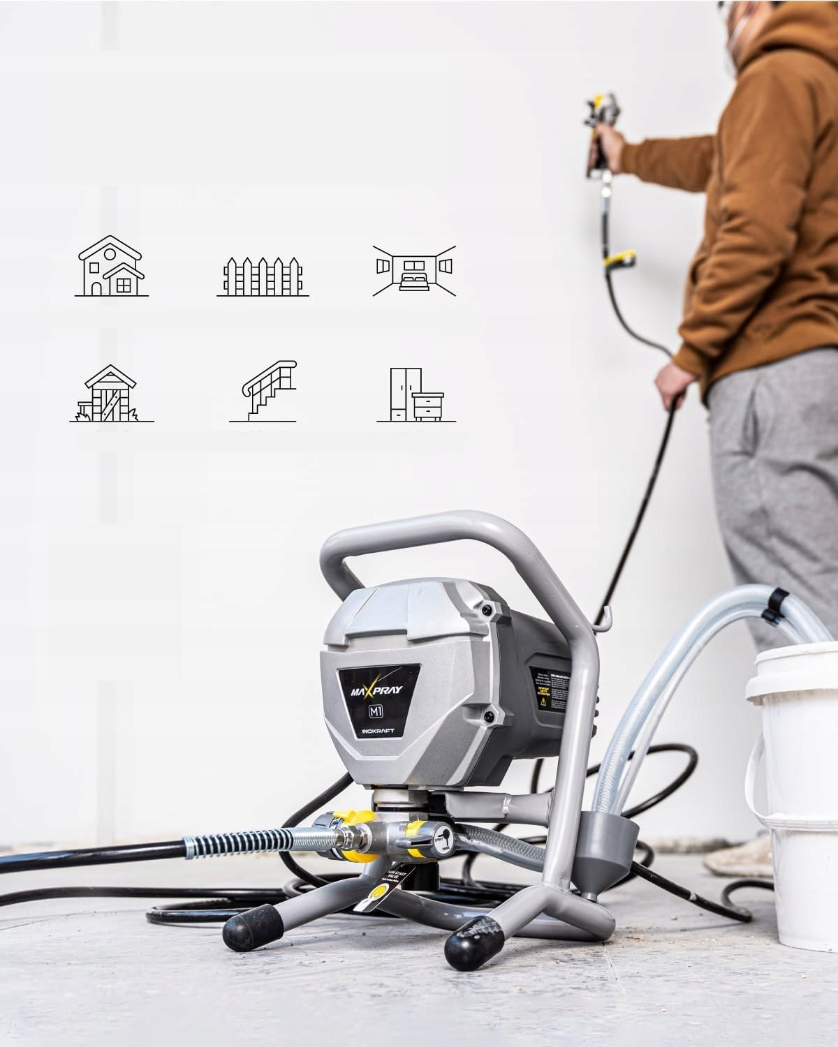Paint Spray Gun InoKraft MaXpray M1 with Aggregate Manufacturer code 6976613852357