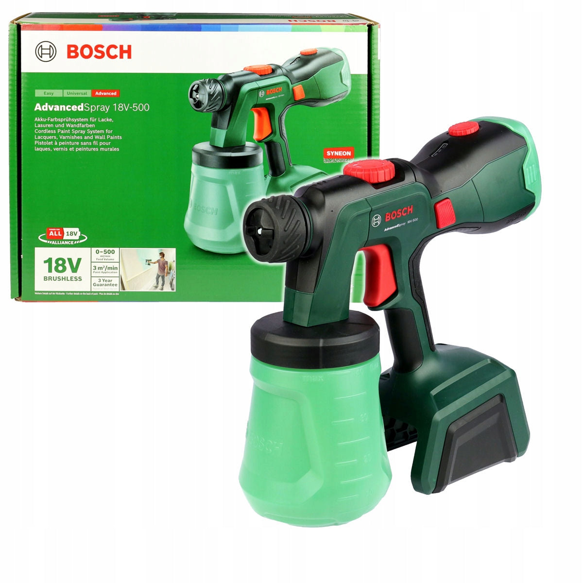 Paint gun ADVANCEDSPRAY 18V-500 BODY