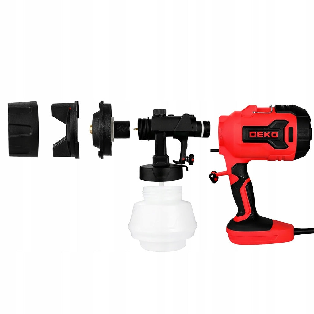 Paint gun DEKO 700W + 3 nozzles | Sprayer Manufacturer code DKSG70K1