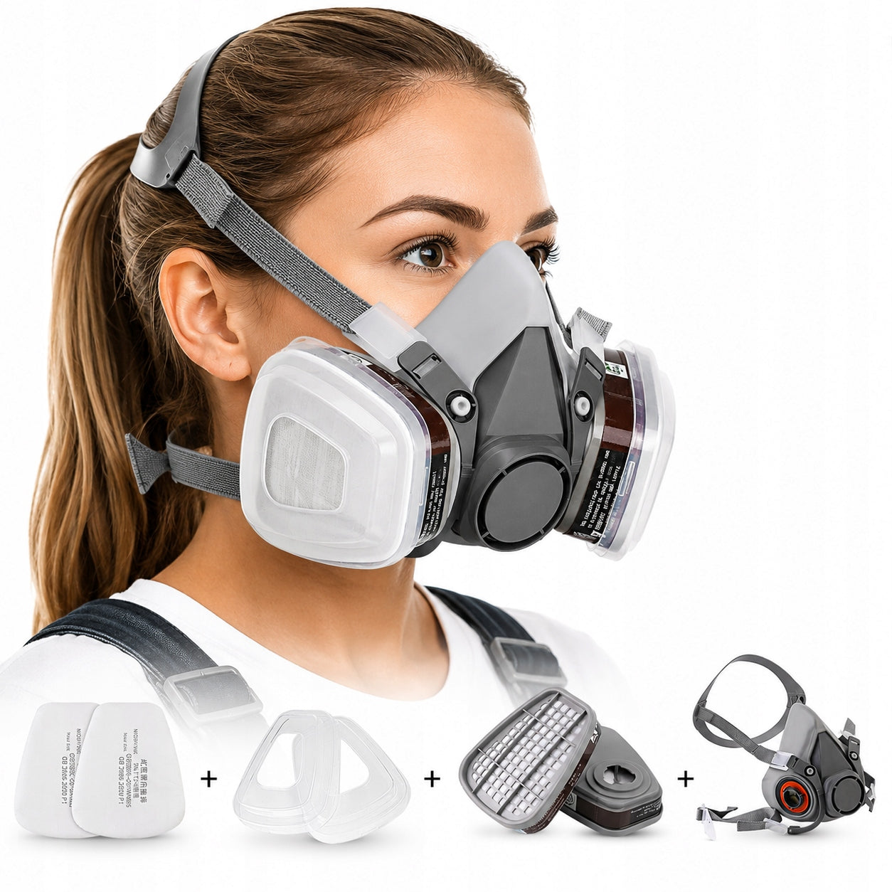 Paint half mask Italko L dust filter set CARTRIDGES + filters
