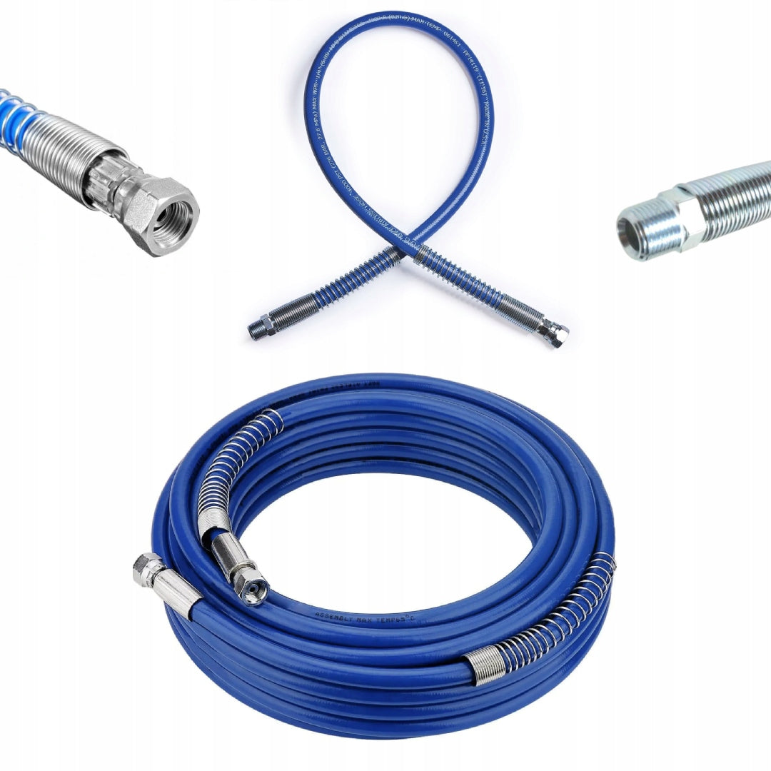 Paint hose 15m + Whip 0.5m + FREEBIE 1/4 hose connector for Graco Dedra Yato