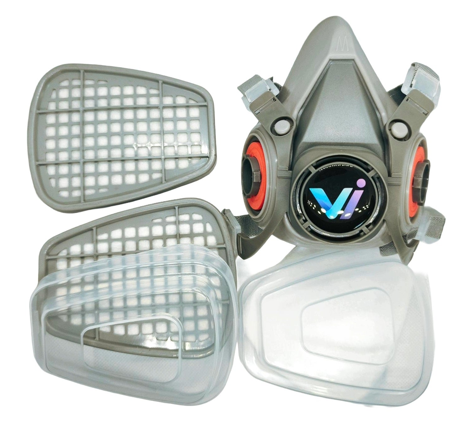 Paint mask half mask dust Vi CF6200 +filter ABEK1 prefilter CE