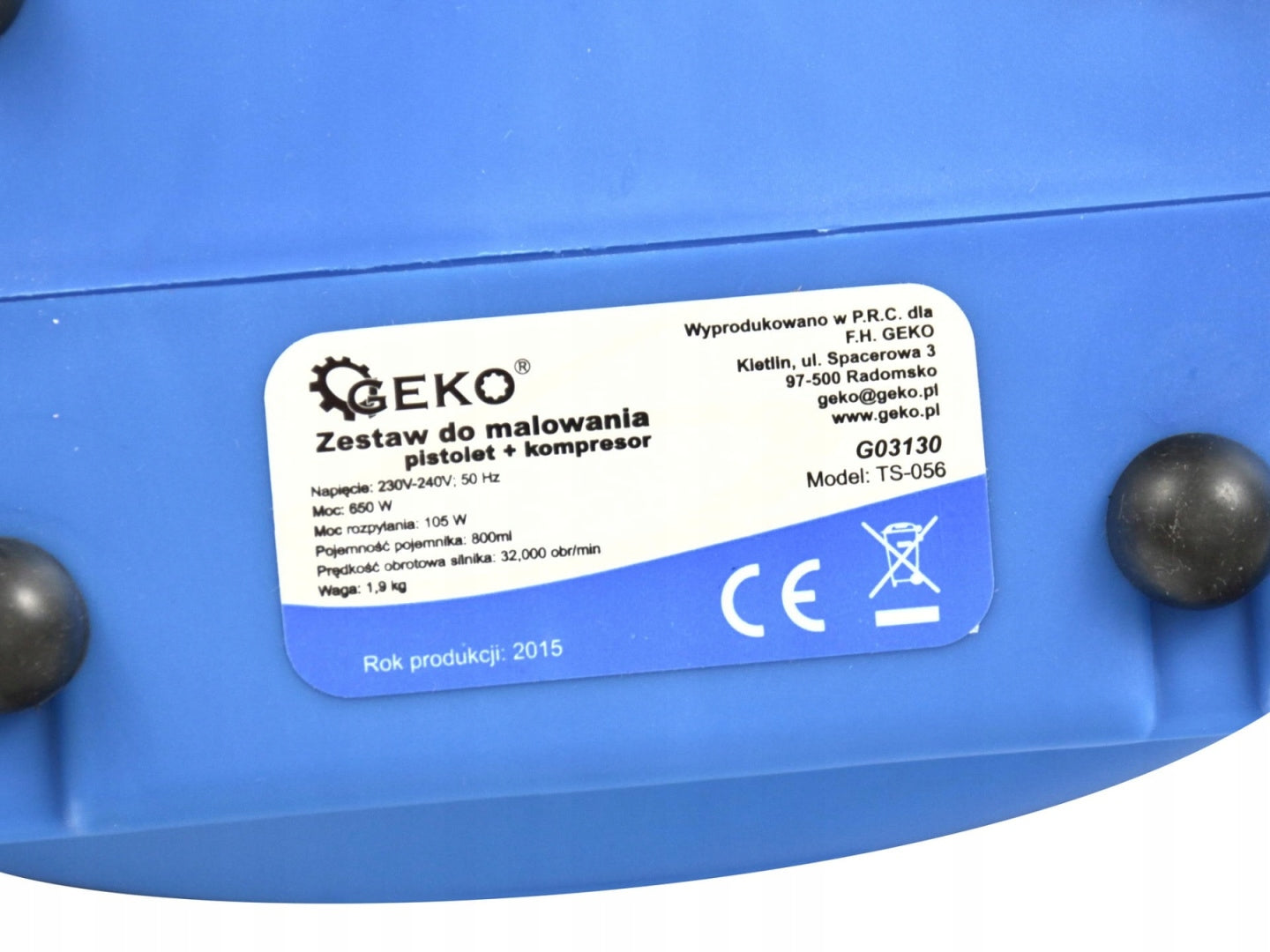 Painting kit GEKO gun compressor Manufacturer code G03130