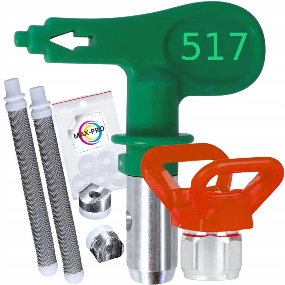 Painting nozzle Low pressure 517 HEA+ Nozzle cover Reverse RAC V +Freebies