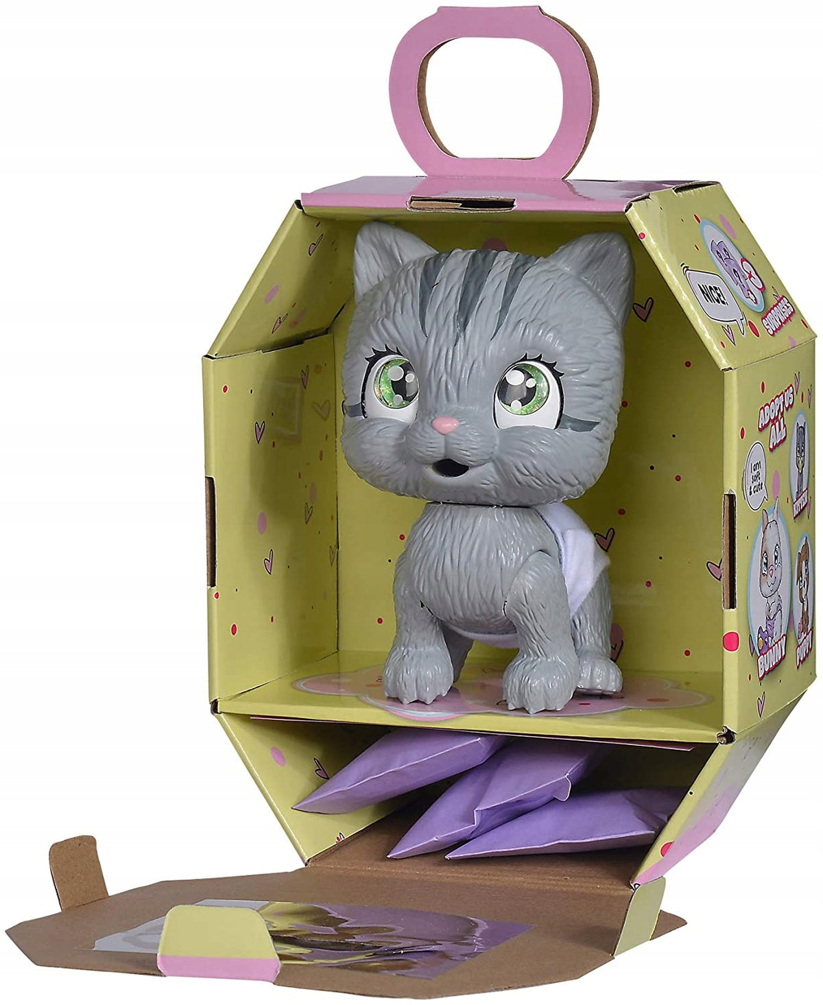 Pamper Petz - Kitten INTERACTIVE Figurine Simba Diaper Gang PamPer Petz Brand Simba