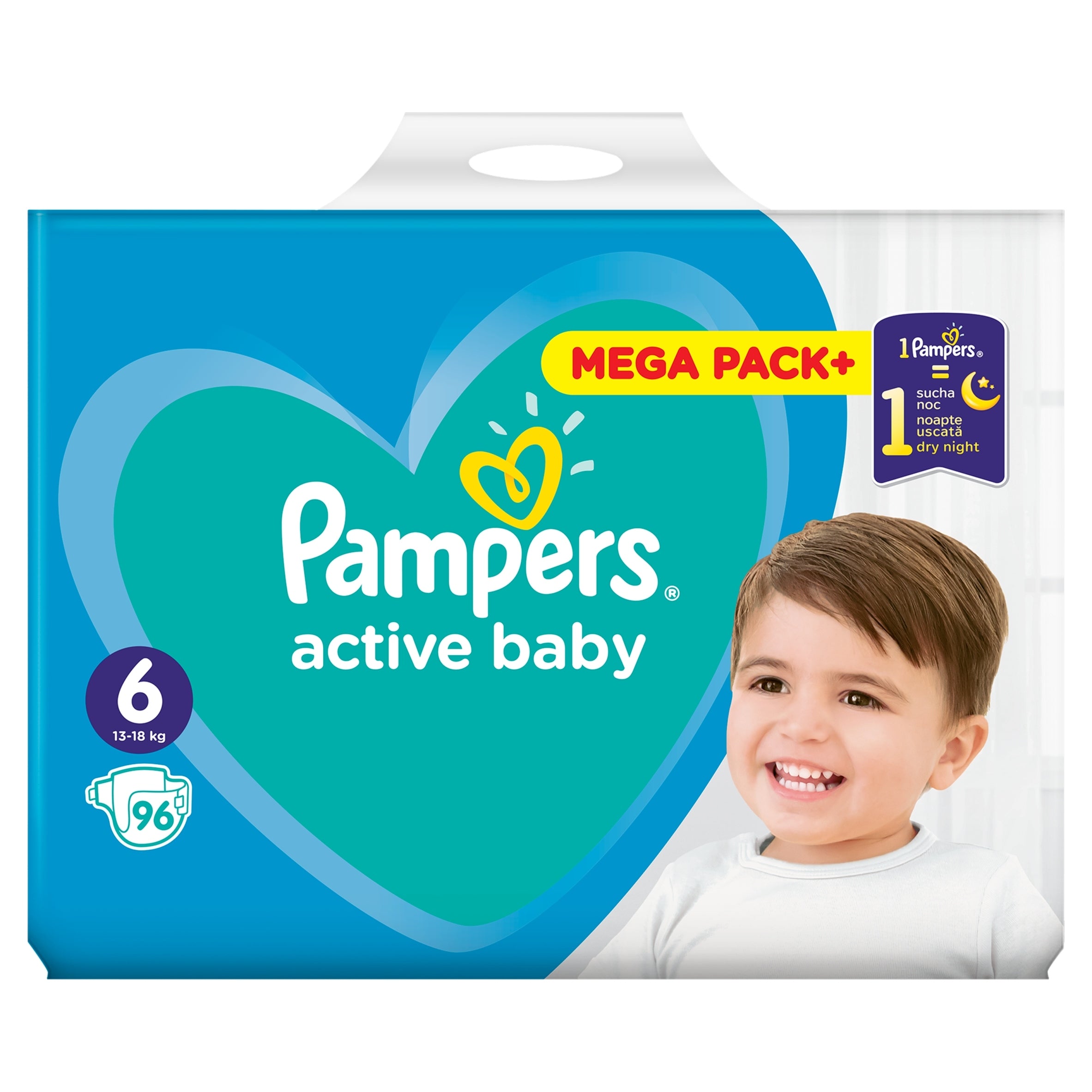 Pampers Active Baby, diapers size 6, 13-18 kg, 96 pieces Brand Pampers
