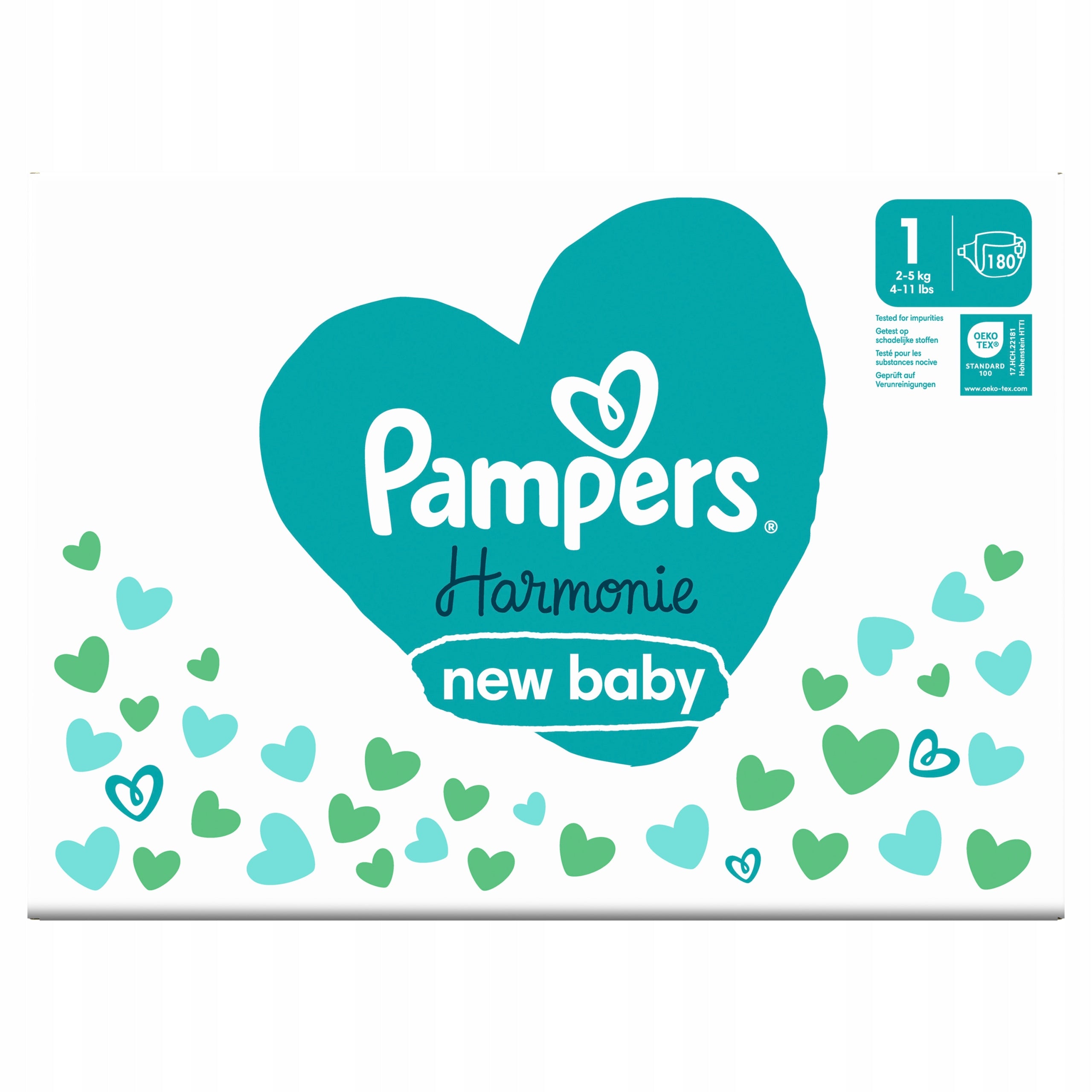 Pampers Harmonie Monthly Box new baby diapers size 1, 2-5 kg, 180 pcs Packaging status original