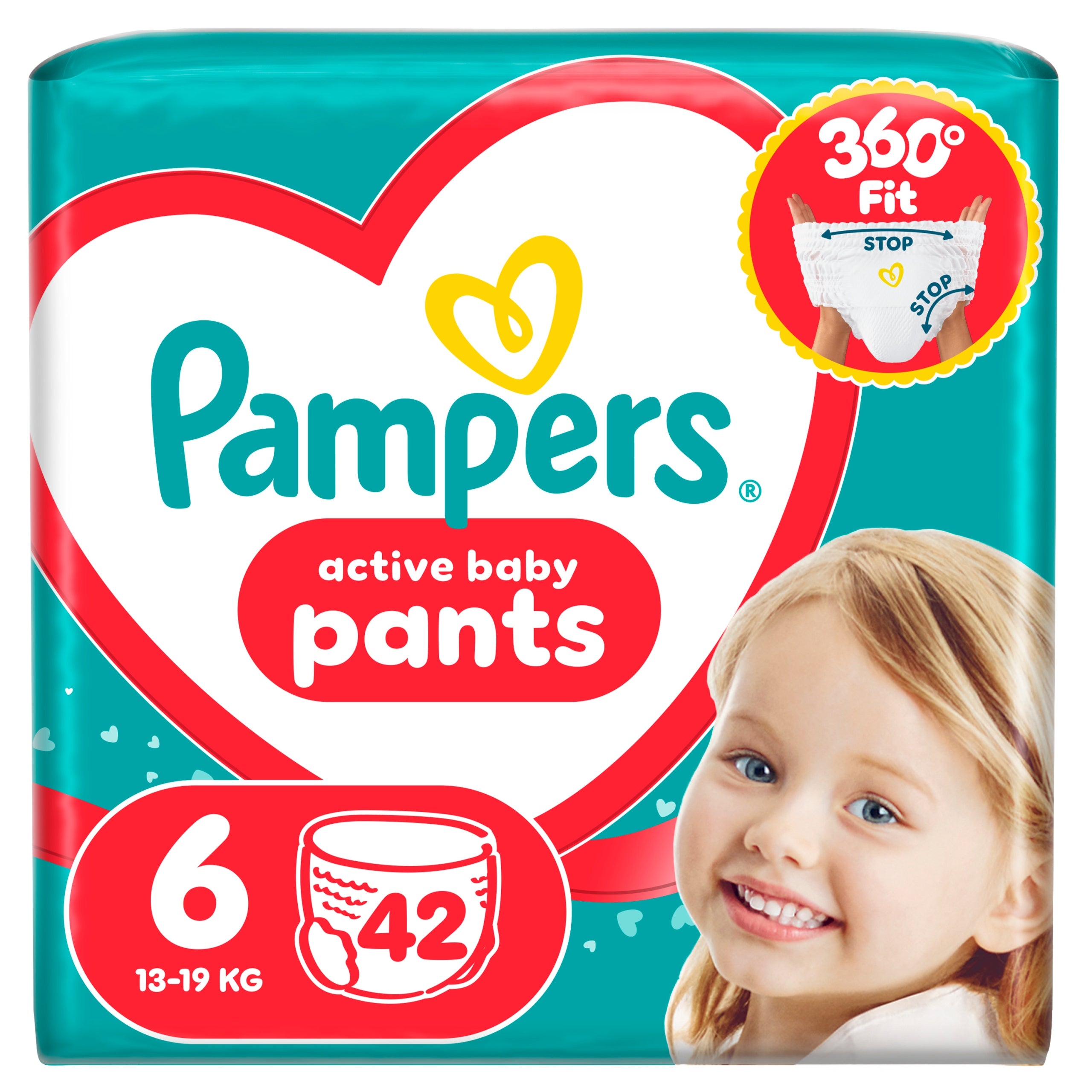 Pampers Pants Diapers Size 6, 42 Count, 29lbs-42lbs